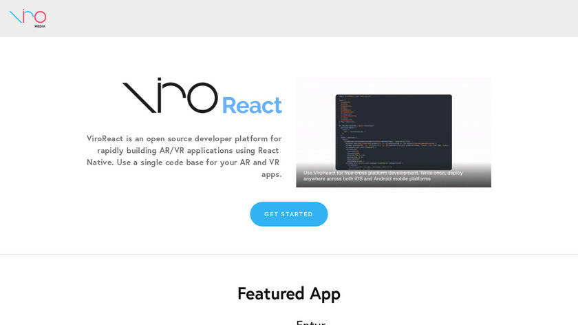 viromedia.com ViroReact Landing Page