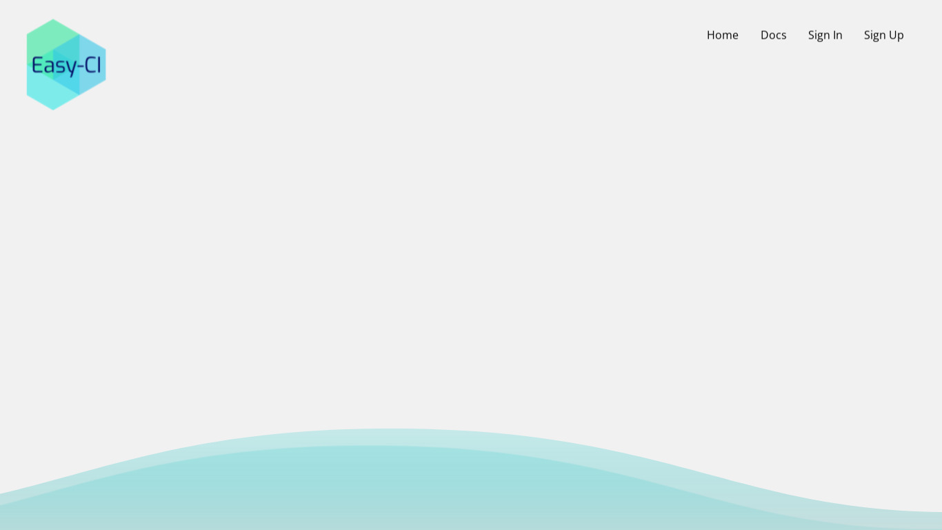 Easy-CI Landing page