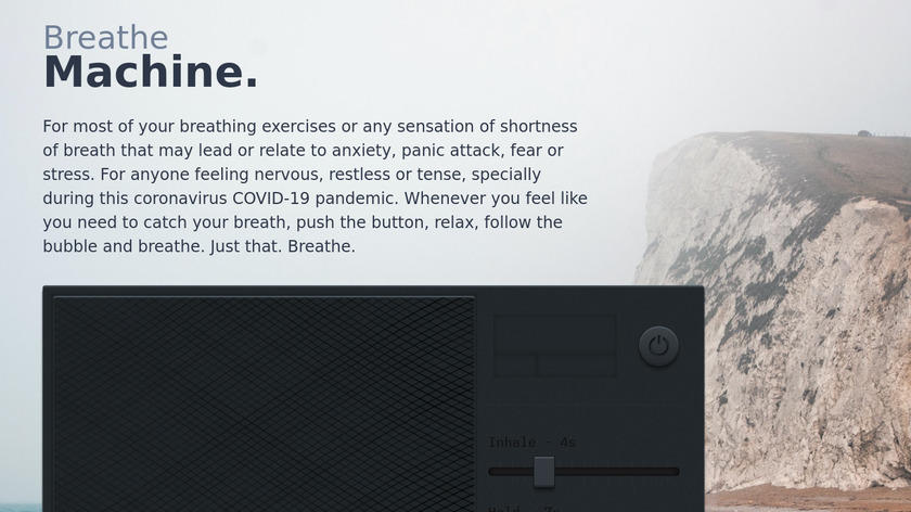 Breathe Machine Landing Page