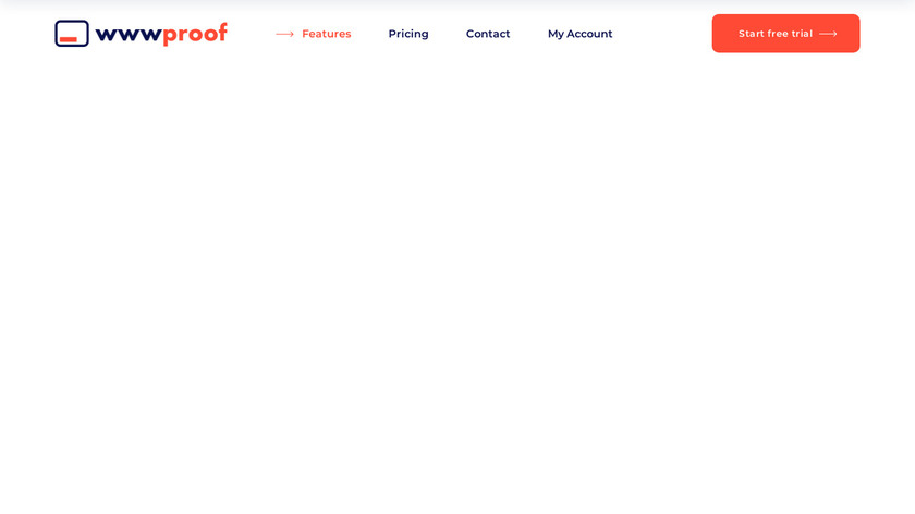 wwwproof Landing Page