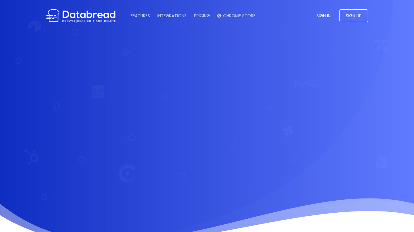 DataBread Landing page