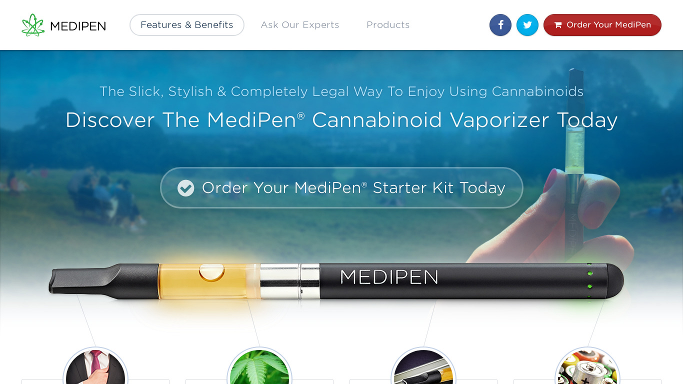 MediPen Landing page