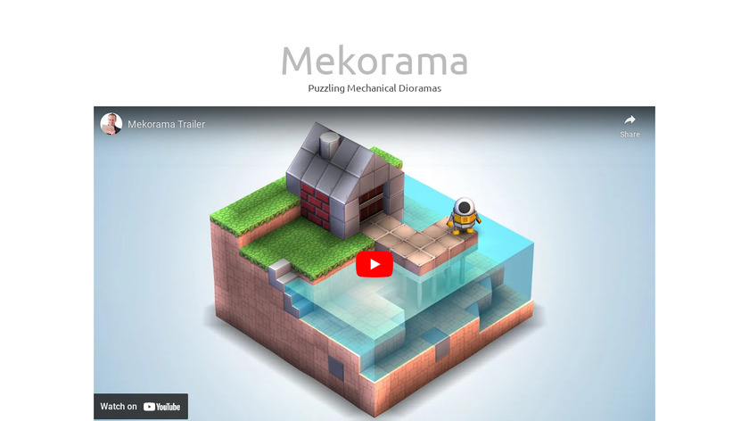 Mekorama Landing Page