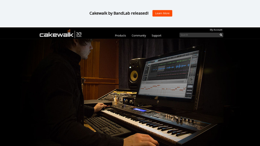 Cakewalk by Bandlab Landing Page