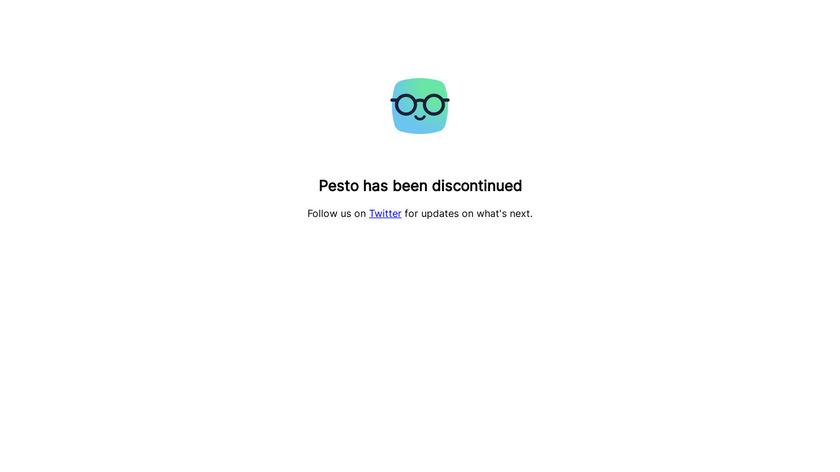Pesto App Landing Page