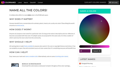colornames.org screenshot