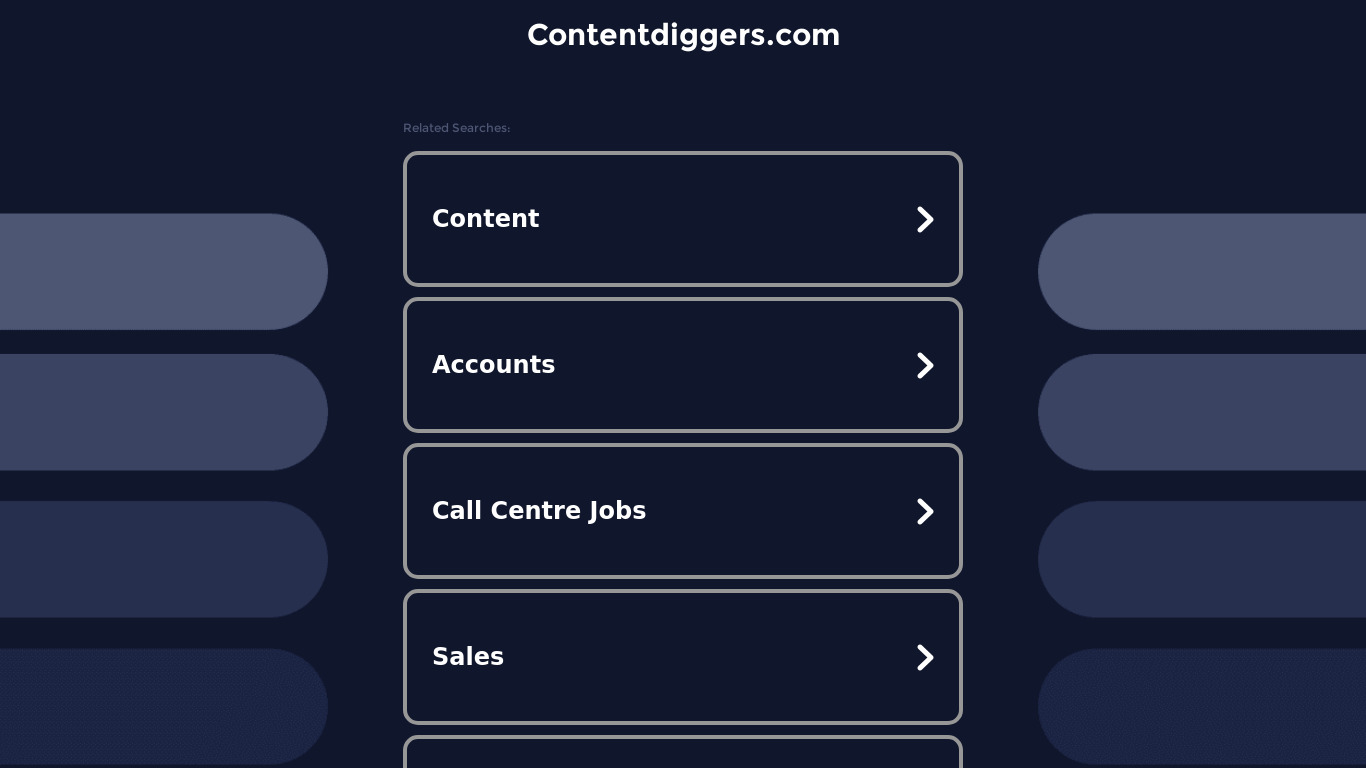 Content Diggers Landing page