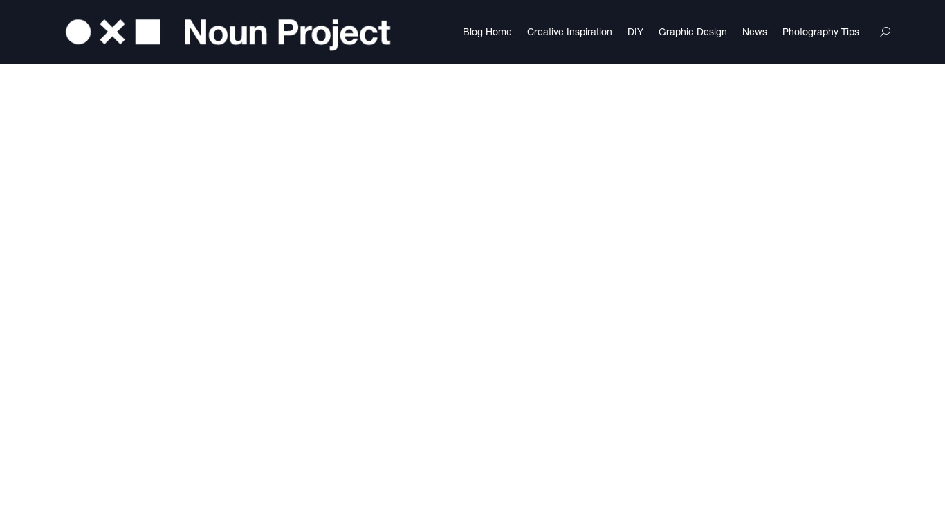 Noun Project Landing page