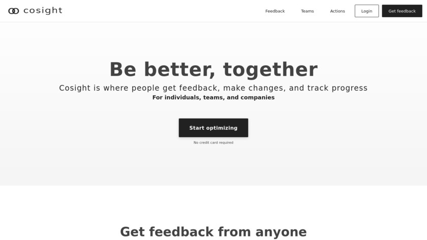 Cosight Landing Page