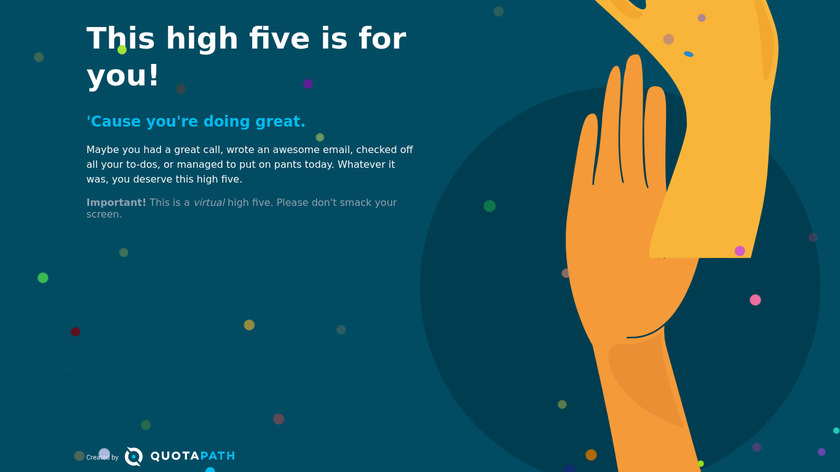 Virtual High Fives Landing Page