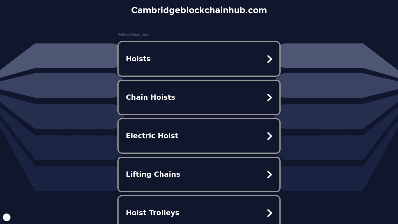 Cambridge Blockchain Landing page