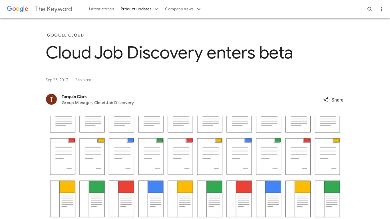 Cloud Job Discovery Landing page