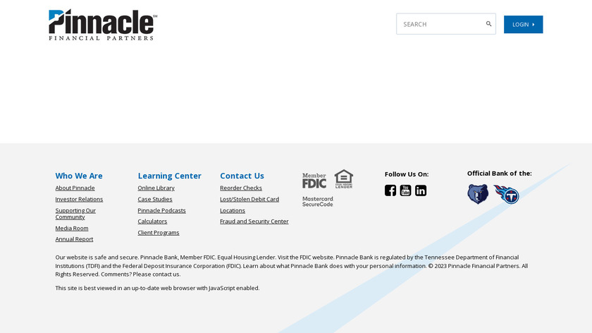 Finacle Online Banking Landing Page