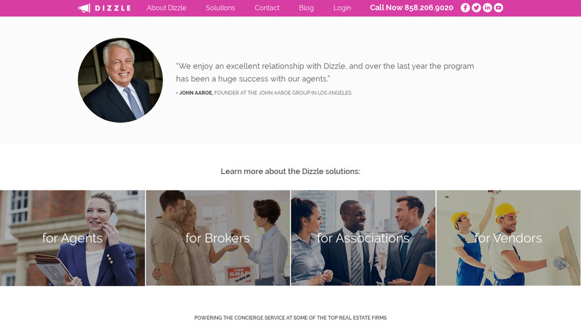 Dizzle Landing Page