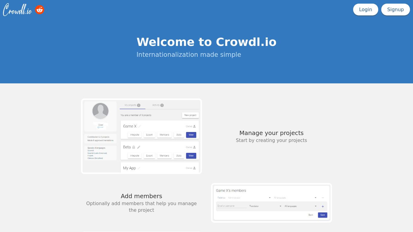 Crowdl.io Landing page
