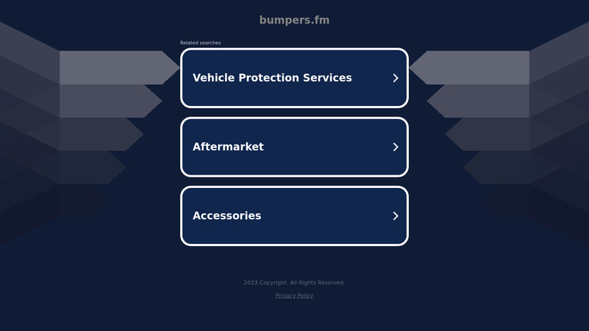 Bumpers Series Landing Page