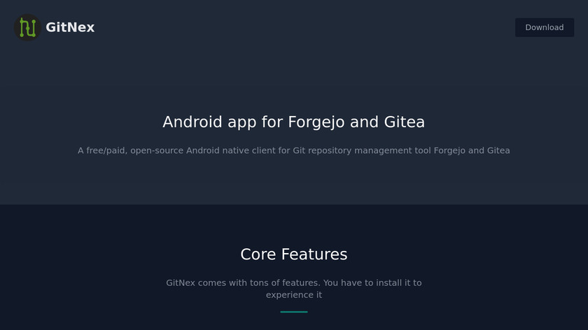 GitNex Landing Page