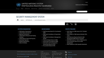 unsceb.org Security Management System image