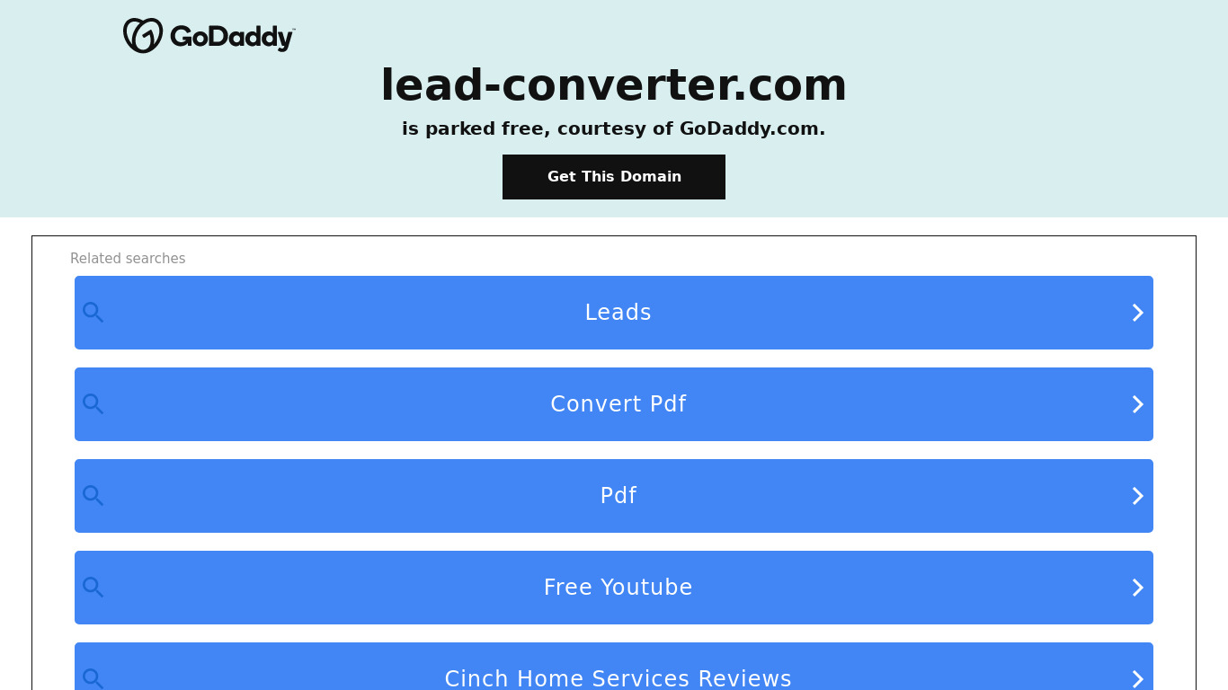 LeadConverter Landing page