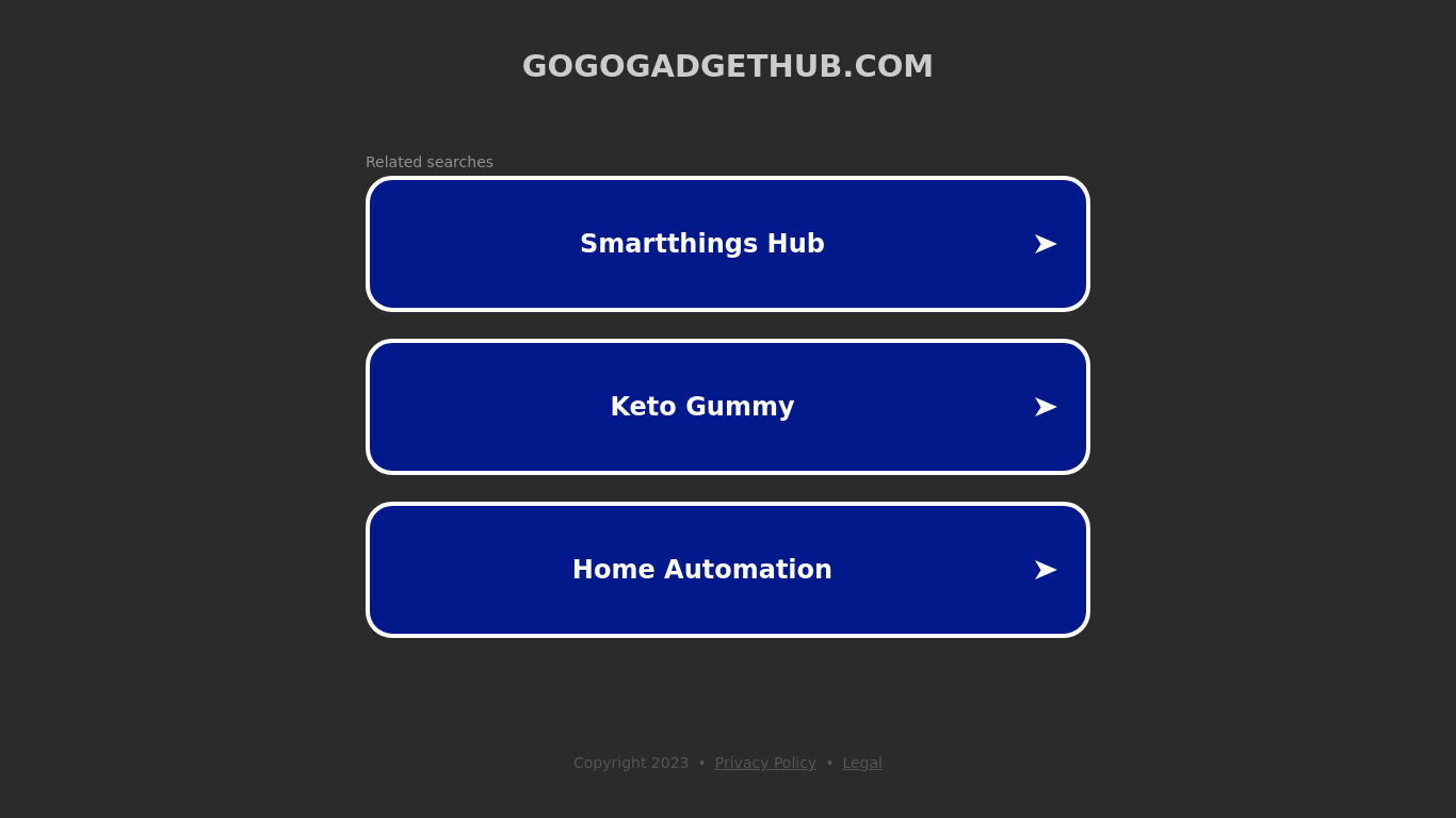 Gadget Hub Landing page