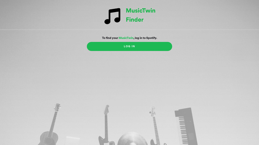 MusicTwin Finder Landing Page