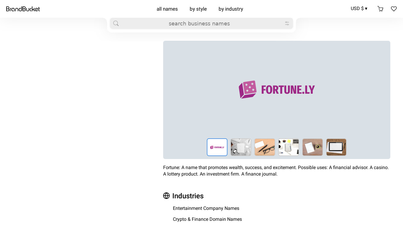#Fortune Landing page