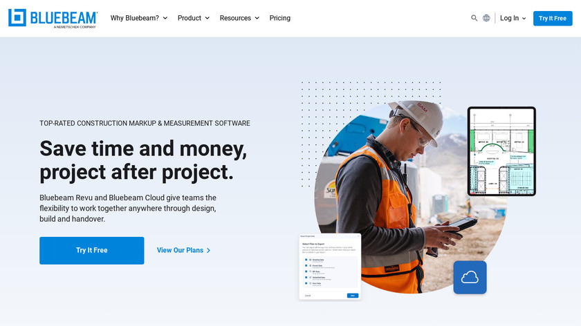 Bluebeam PDF Revu Landing Page