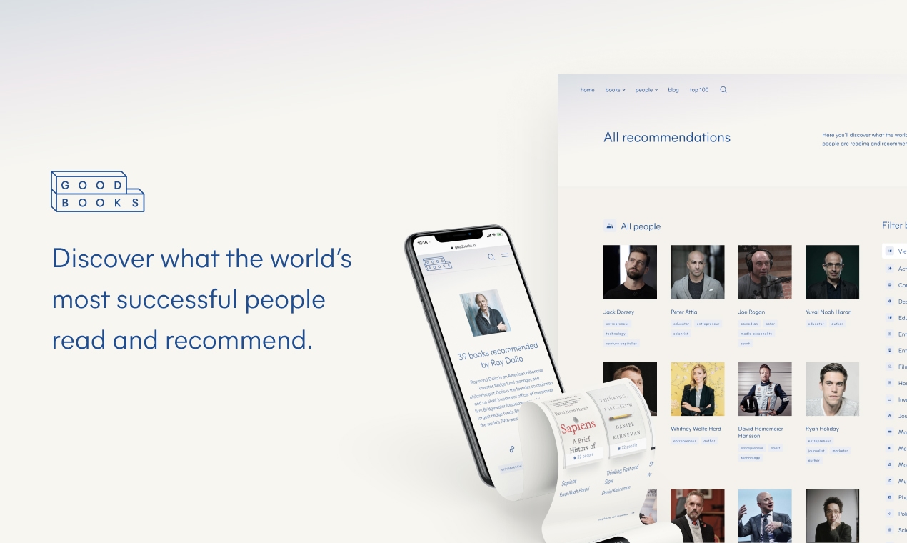 GoodBooks.io Landing page