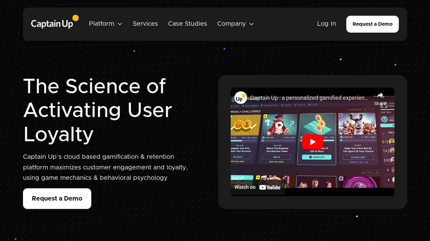 Captain Up Landing Page