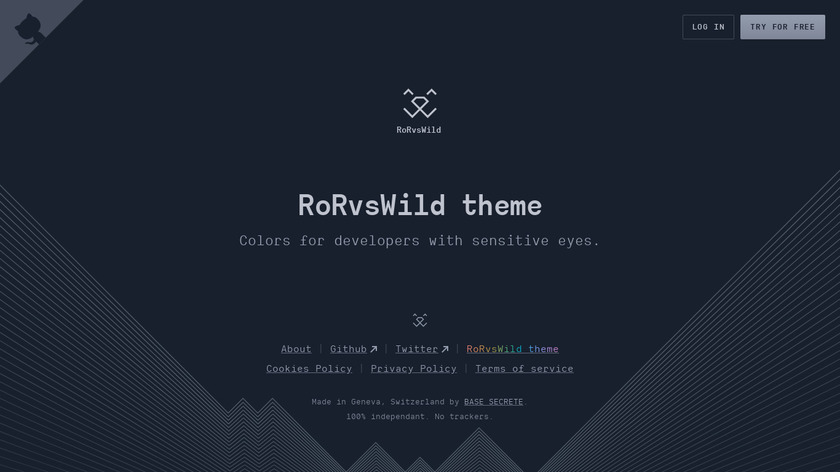 RoRvsWild theme Landing Page