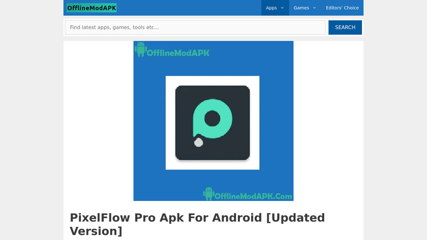 PixelFlow Landing Page
