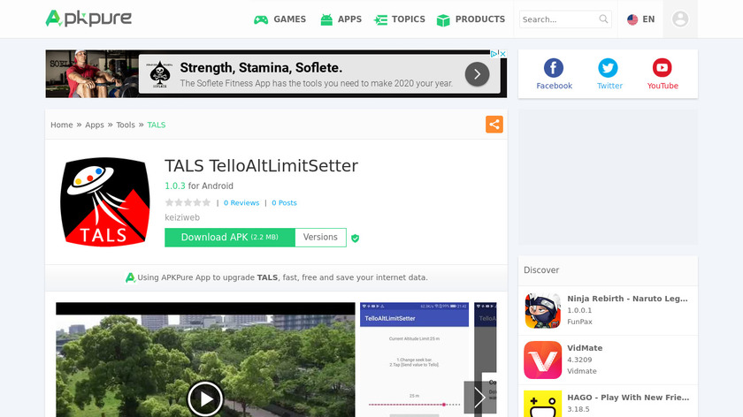 TALS TelloAltLimitSetter Landing Page