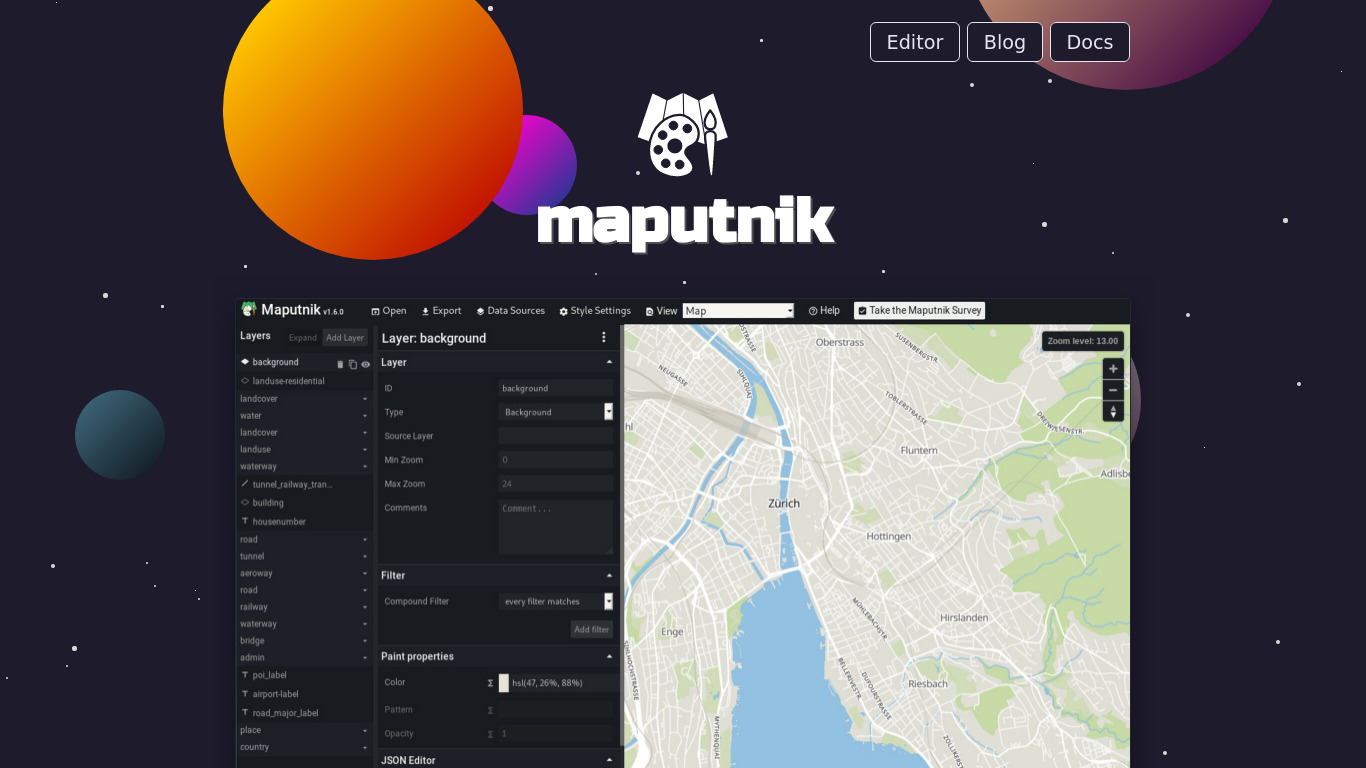 Maputnik Landing page
