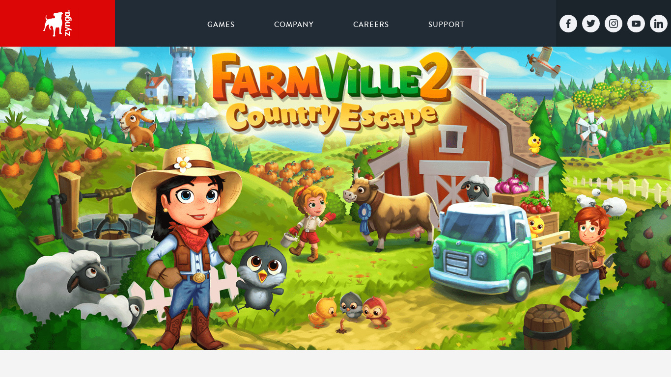 FarmVille 2: Country Escape Landing page