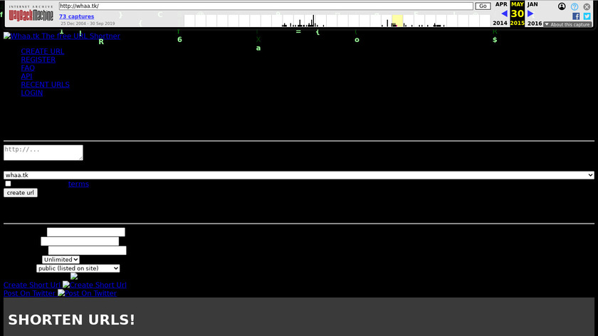 Whaa.tk Landing Page
