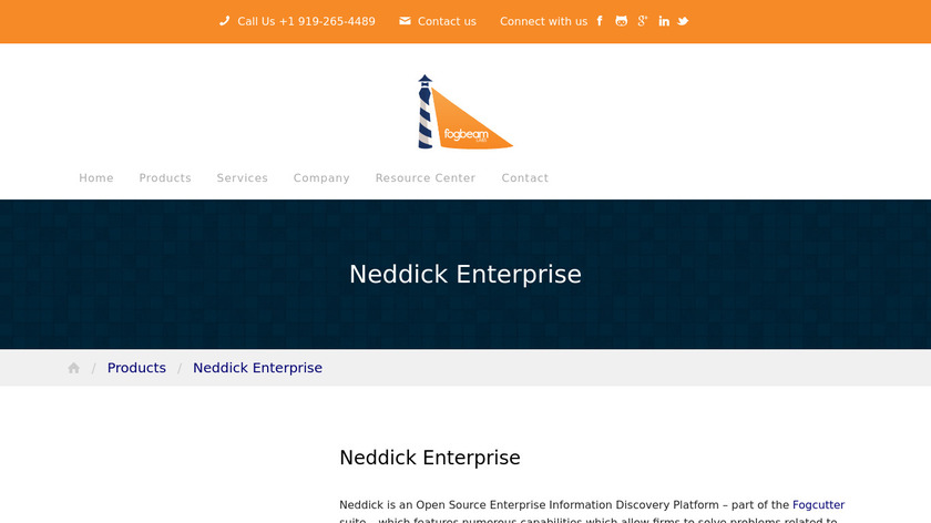 Neddick Enterprise Landing Page
