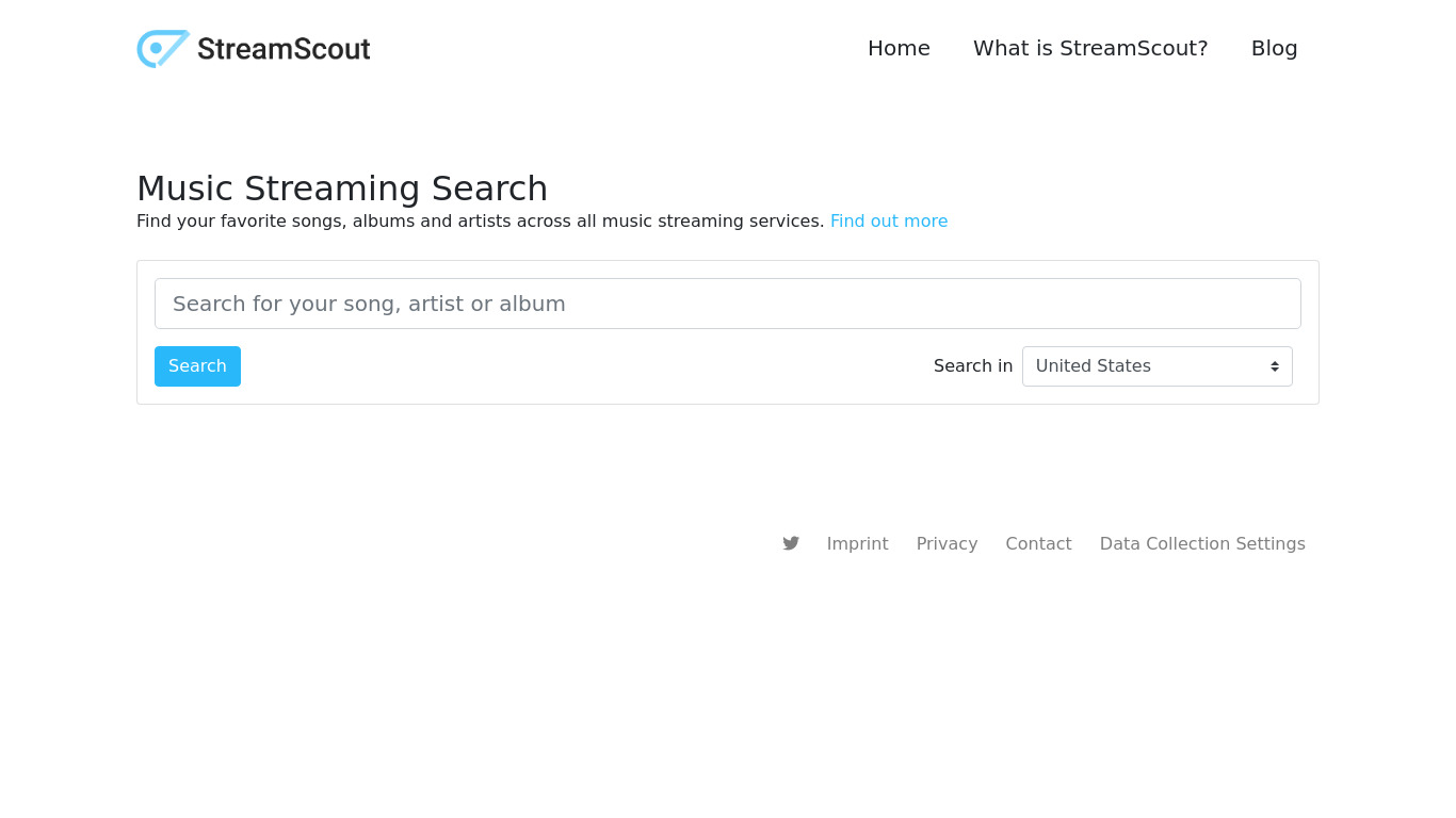 stream-scout.com StreamScout Landing page