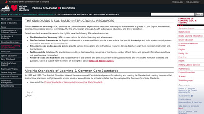 Virginia Standards of Learning image