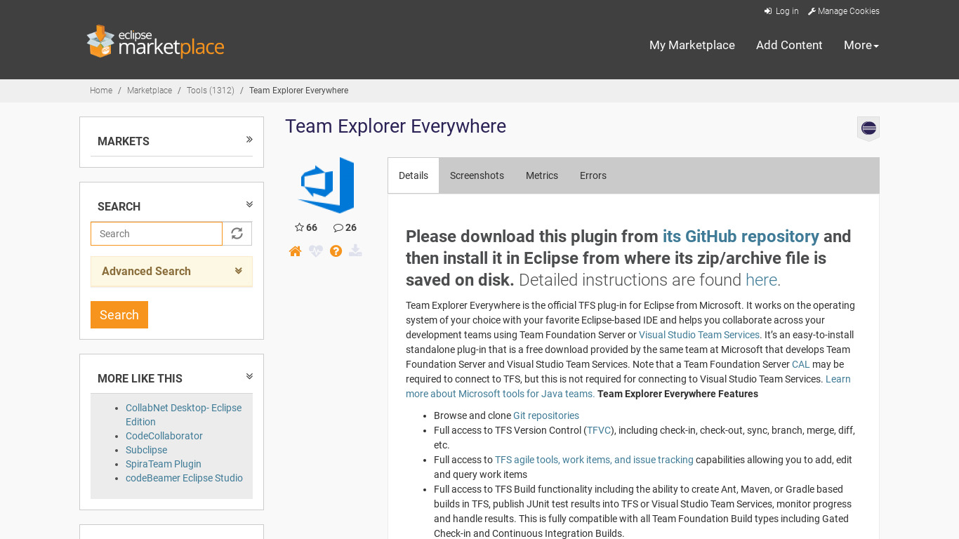 Explorer Eclipse Landing page