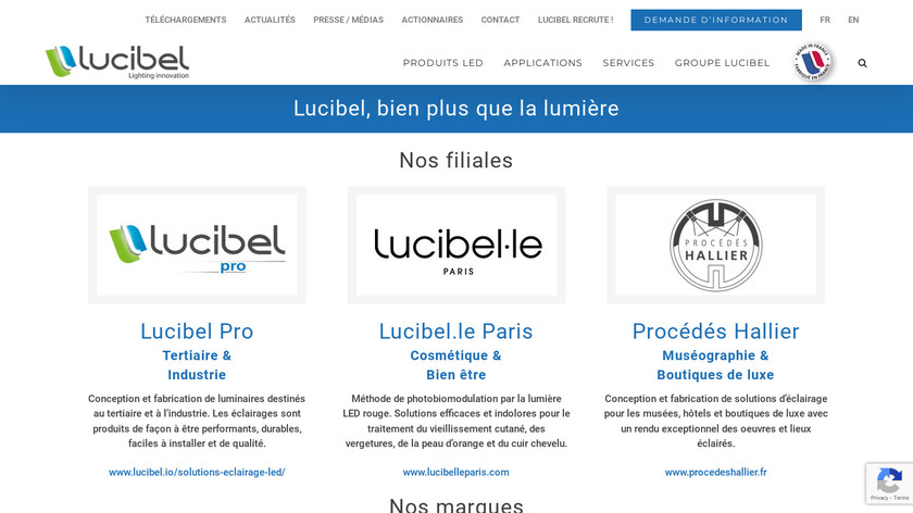 Lucibel Landing Page