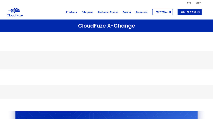 CloudFuze X-Change Landing Page