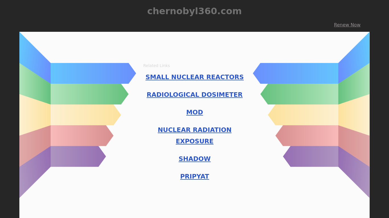 Chornobyl360 Landing page