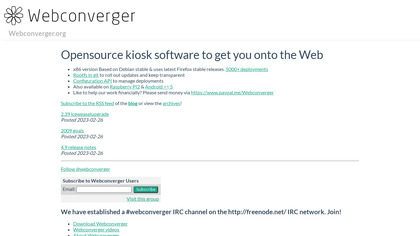 Webconverger image