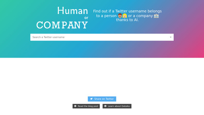 Human or Company? image