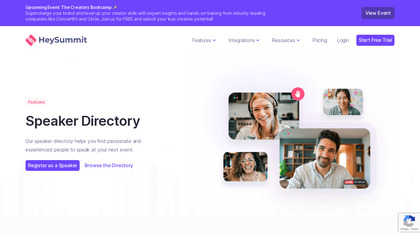 Speaker Directory by HeySummit image