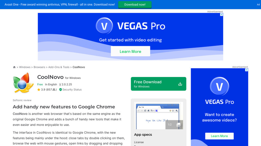CoolNovo Landing Page