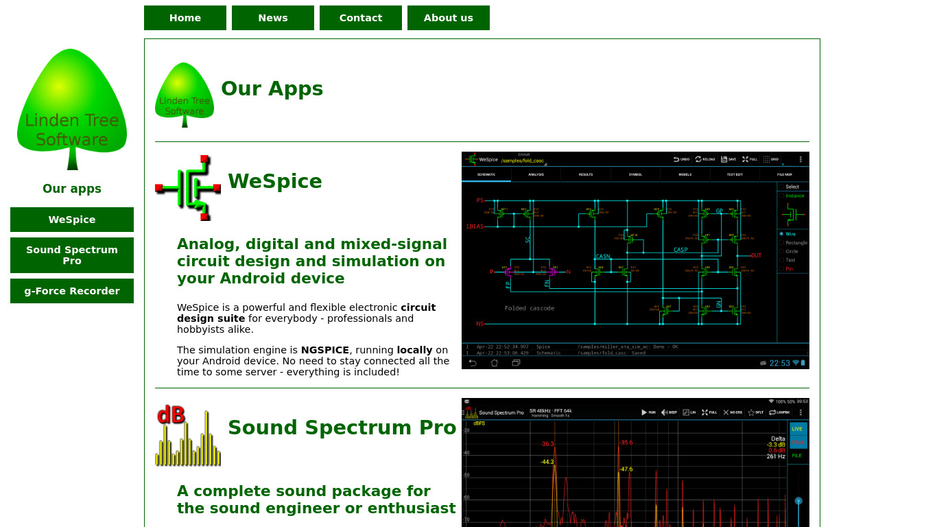 WeSpice Landing page
