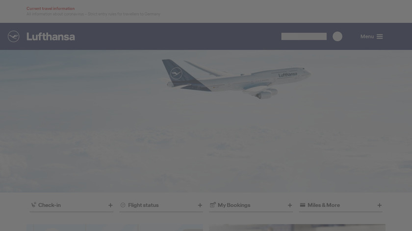 Lufthansa Landing Page
