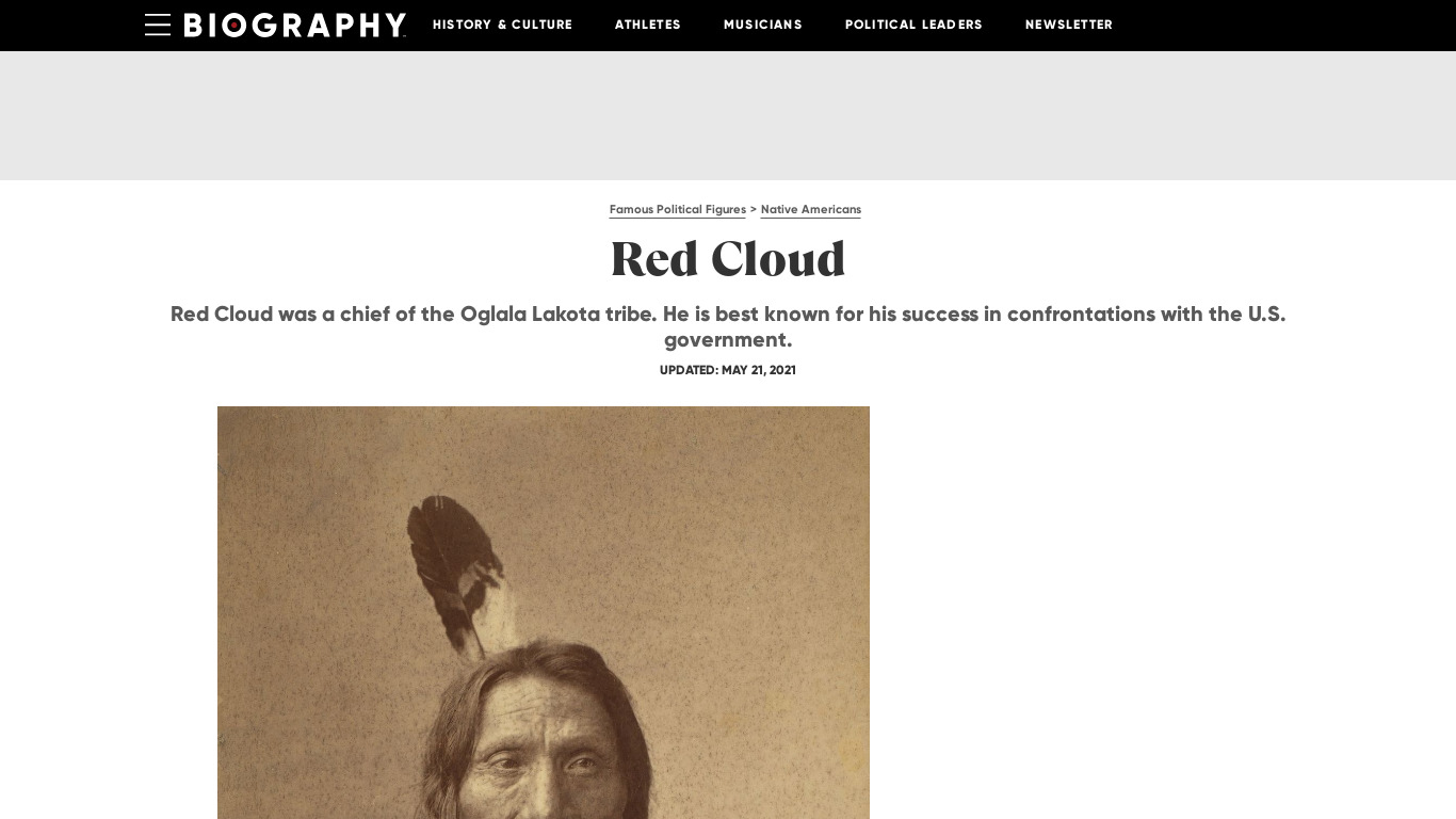 Red Cloud Landing page