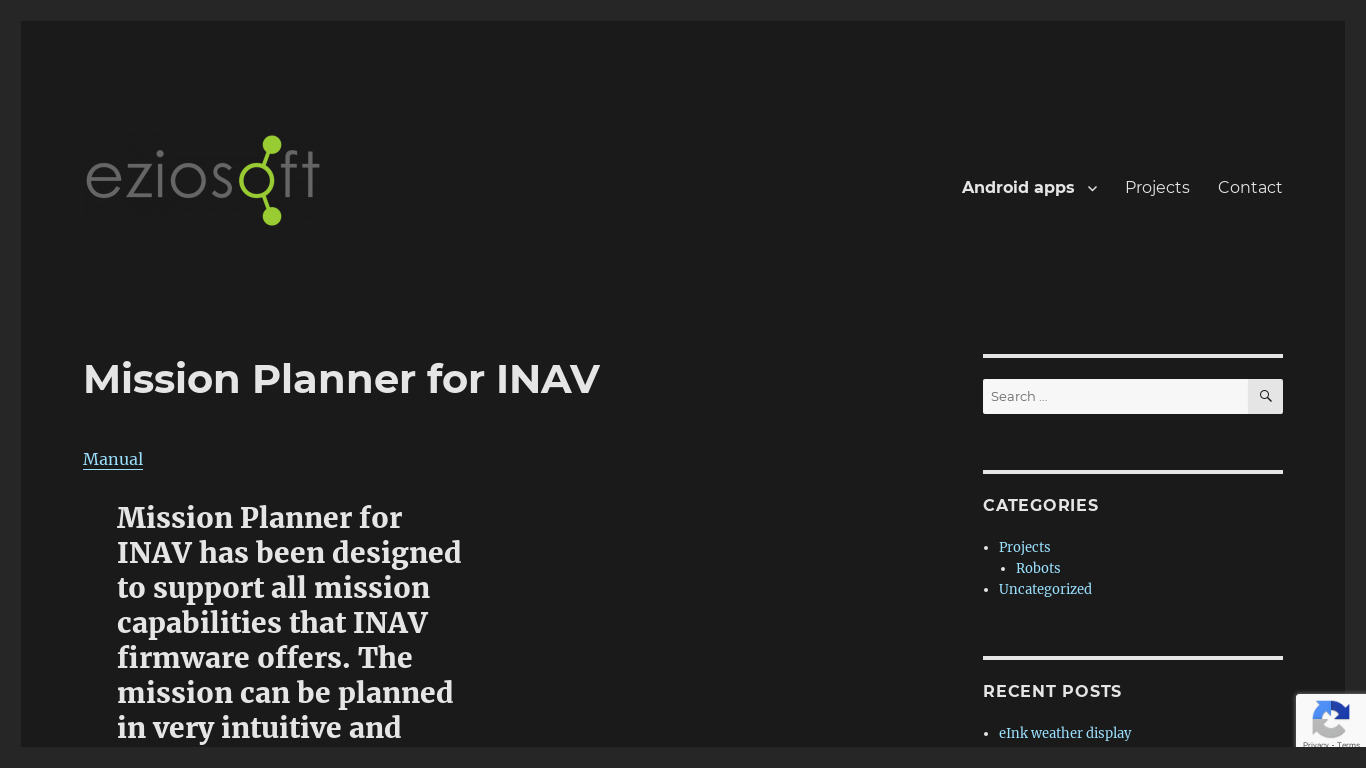 Mission Planner for INAV Landing page